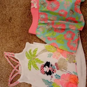 Girls Tommy Bahama hula skirt set